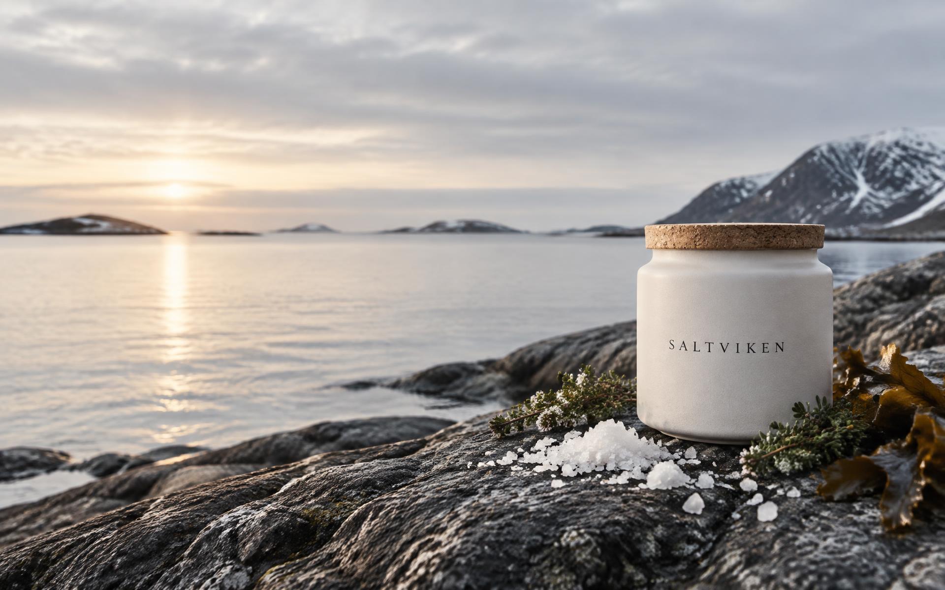 SALTVIKEN kryddsalt vid den nordiska kusten
